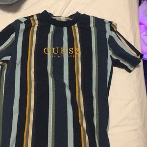 quess t shirt striped